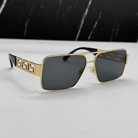 NEW VERSACE VE2290 1002/87 GOLD WOMEN SUNGLASSES MOD 2290 1002/87, VE2290 100287